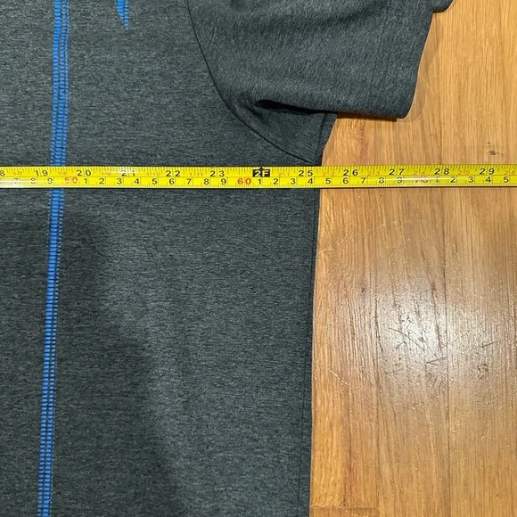 PGA Tour Dark Gray Polo with Green and Blue Accents - Picture 10 of 16